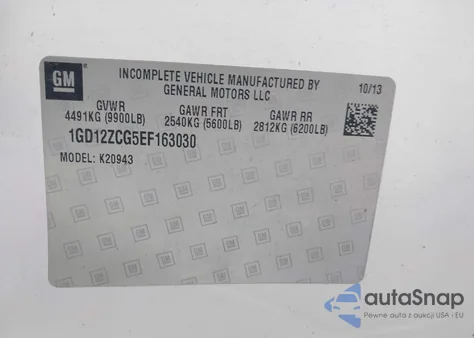 2014 GMC Sierra 2500Hd Work Truck z USA, uszkodzony, nr VIN 1GD12ZCG5EF163030